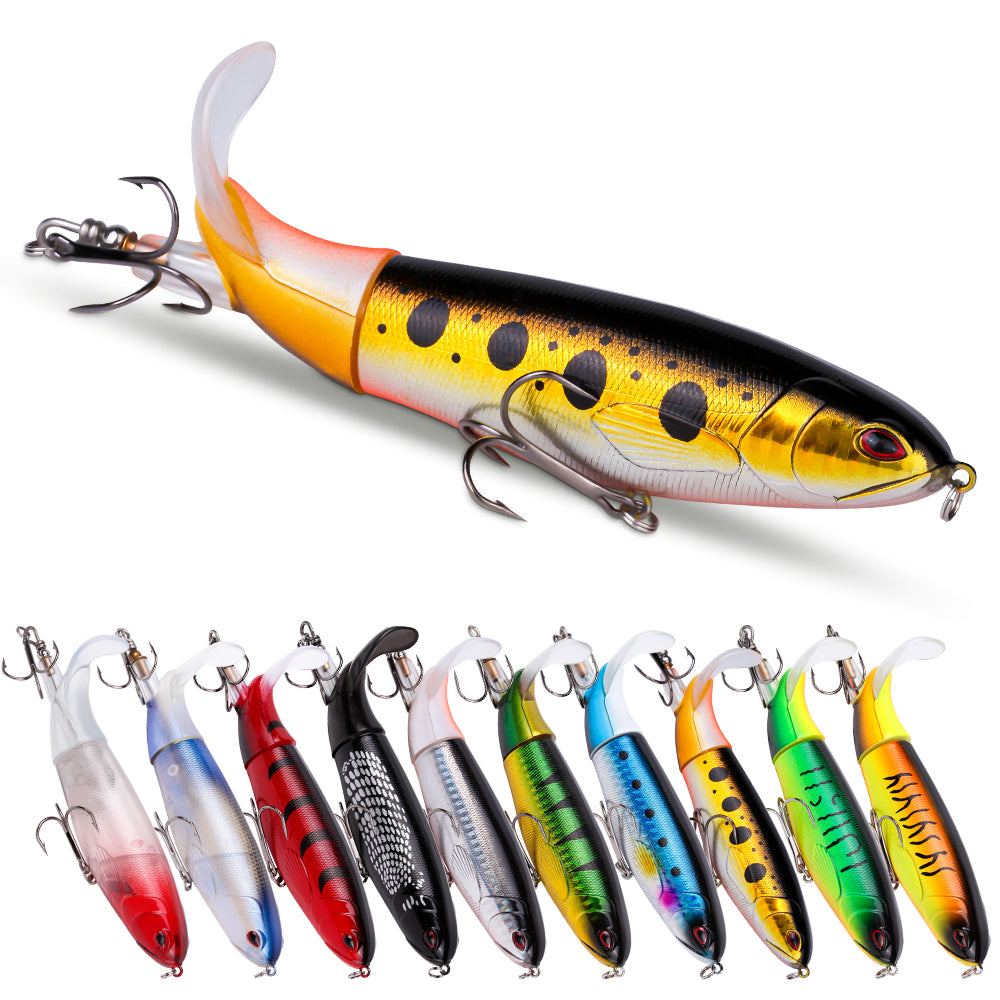 10pcs 1set 13g 10cm Premium Fishing Lure Kit Bass Trout Baits With Propeller Tail Durable Hooks Realistic Action For Freshwater